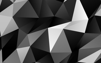 Obraz premium Light Silver, Gray vector shining triangular pattern. Shining illustration, which consist of triangles. New texture for your design.