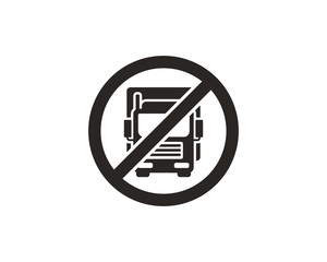 No truck sign icon