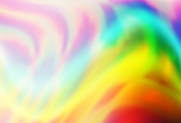 Obraz premium Light Multicolor, Rainbow vector template with bent ribbons.