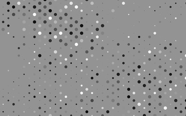 Light Silver, Gray vector cover with spots. Blurred decorative design in abstract style with bubbles. Template for your brand book.