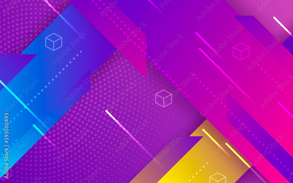 Poster gradient geometric shape background. modern dynamic element design decoration.
