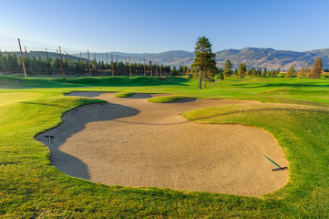 Bunker on golf couse