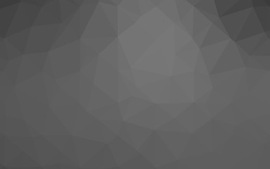 Dark Silver, Gray vector polygon abstract layout. Geometric illustration in Origami style with gradient. Brand new style for your business design.