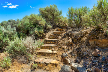 Fototapeta na wymiar Desert Stairs