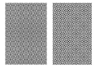 Seamless Chinese line pattern for texture, vector