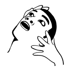 Portrait of a man's face