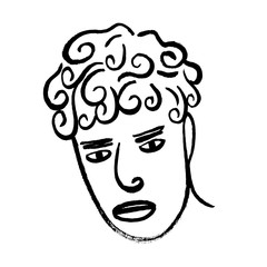 Portrait of a man's face