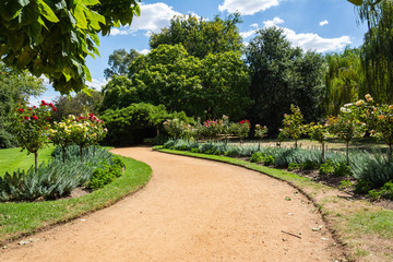Castlemaine Botanical Gardens in Castlemaine, Victoria, Australia.