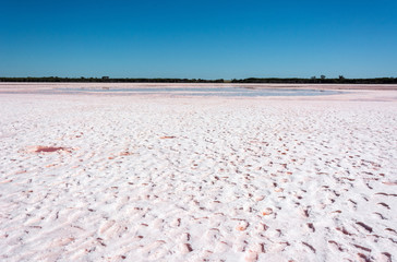 Salt lake in Little Desert National Park in Victoria, Australia.