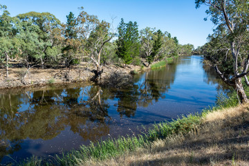 Wimmera river in Victoria, Australia.