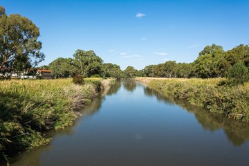 Fototapeta na wymiar Murrumbidgee River at Narrandera, New South Wales, Australia.