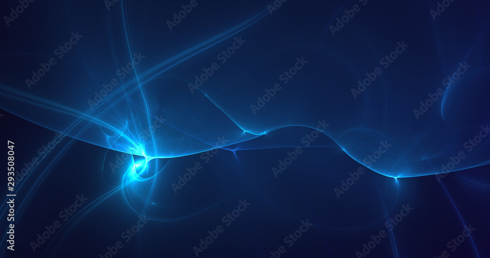 Poster 3d rendering abstract fractal business background