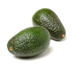 Avocado on a white background