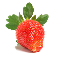 Red berry strawberry isolated on white background