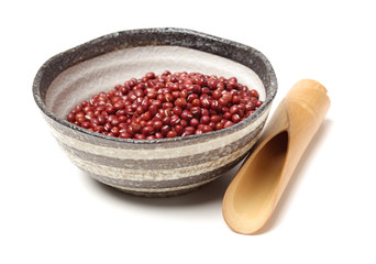 red beans isolated on white background 