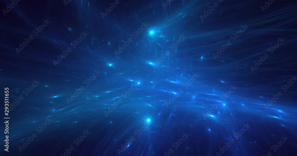 Wall mural 3d rendering abstract space and nebula background