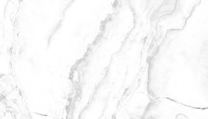 White Carrara Marble Texture Background With Curly Grey Colored Veins, It Can Be Used For Interior-Exterior Home Decoration and Ceramic Decorative Tile Surface, Wallpaper, Architectural Slab.