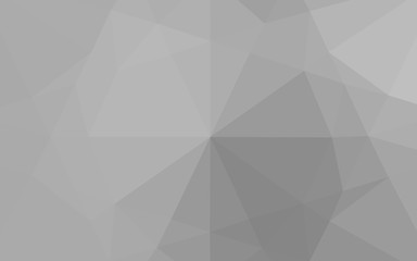 Light Silver, Gray vector shining hexagonal template. Shining illustration, which consist of triangles. The elegant pattern can be used as part of a brand book.