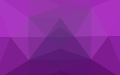 Fototapeta premium Light Purple vector low poly cover. Triangular geometric sample with gradient. Textured pattern for background.