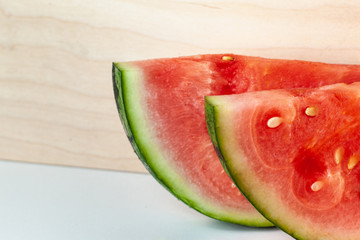 Vitamin watermelon smoothie for vegans on a yellow background. Super food for detox	