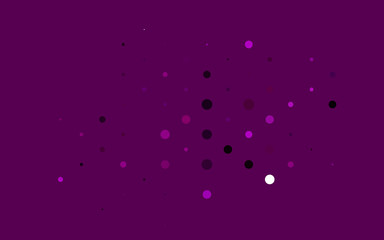Obraz premium Light Purple vector texture with disks. Abstract illustration with colored bubbles in nature style. Pattern of water, rain drops.