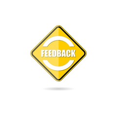 Feedback sign icon symbol