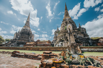 Fototapeta na wymiar Wat Phra Si Sanphet temple in Ayutthaya. 