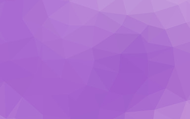 Light Purple vector triangle mosaic cover. Creative illustration in halftone style with gradient. Template for your brand book.