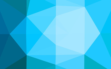 Fototapeta premium Light BLUE vector abstract polygonal layout. Colorful abstract illustration with gradient. New texture for your design.
