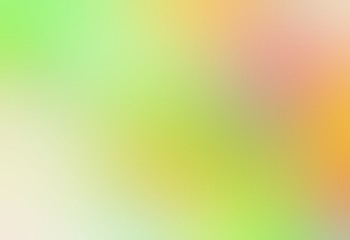 Green yellow orange soft flora background. Light abstract blurred nature illustration. Juicy gradient pattern.