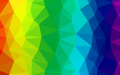Light Multicolor, Rainbow vector blurry triangle template. Colorful illustration in Origami style with gradient.  Textured pattern for background.