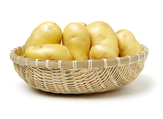 New potato isolated on white background 
