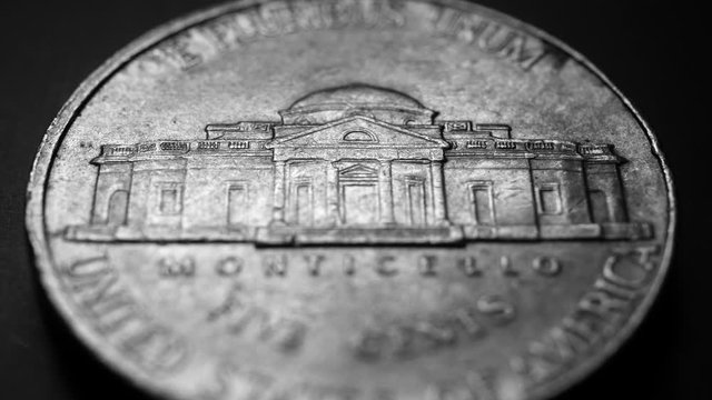 Close up of a detailed old coinso;iu