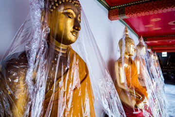 Beautiful photo of Wat Pho Temple, Bangkok City taken in thailand
