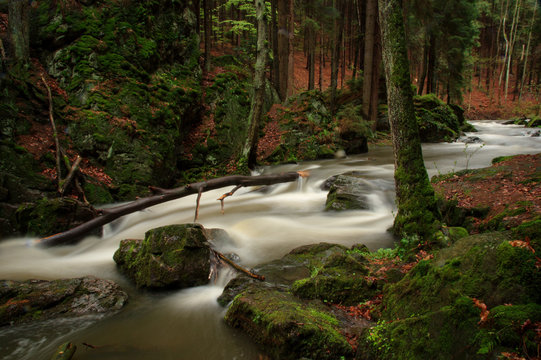 Long exposure photo from Doubrava river valley, Chotebor , Czech Republic