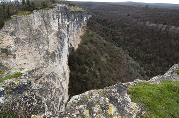 Rocks near the village of  Bolshshoe Sadovoe  in the Crimea