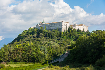 Fototapeta na wymiar Montecassino abbey, italy, rebuilding after second world war