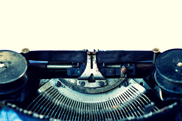 Close up of  vintage retro styled typewriter.