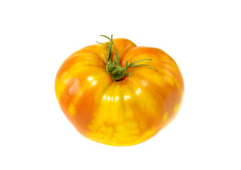 Tomatoes on a yellow-red-white background.