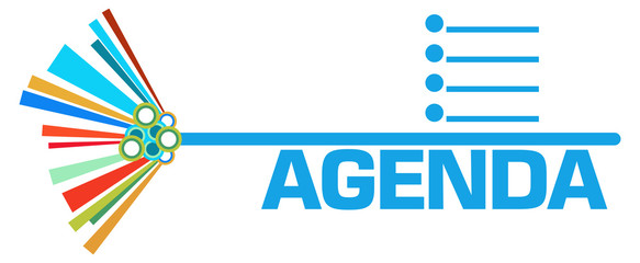 Agenda Colorful Graphical Element Symbol 