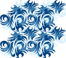 abstract background with floral elements