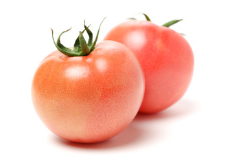 fresh tomato isolated on white background