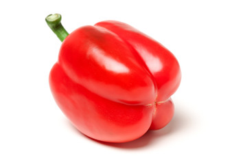 fresh bell pepper (capsicum) on white background