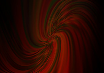 Dark Orange vector background with bubble shapes. Modern gradient abstract illustration with bandy lines. A completely new marble design for your business.