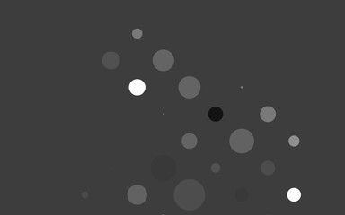 Light Silver, Gray vector pattern with spheres. Abstract illustration with colored bubbles in nature style. Pattern for beautiful websites.