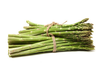 Asparagus on a white background