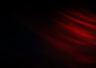 Dark Red vector background with bent lines. A sample with blurred bubble shapes. The best blurred design for your business.