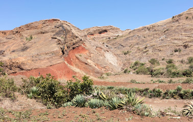 The famous red sand of Madagascar