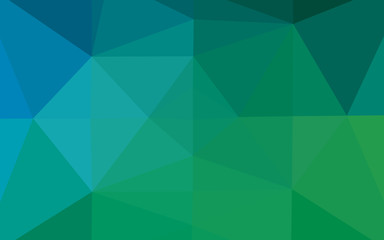 Light Blue, Green vector abstract polygonal cover. Modern geometrical abstract illustration with gradient. Textured pattern for background.