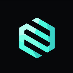 3d letter n logo download